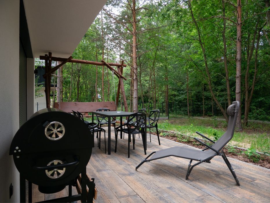 Wynajem domków w lesie, Roztocze, Zwierzyniec, JACUZZI, SAUNA, SPA