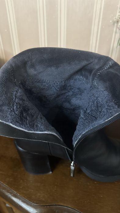 Сапожки жіночі шкіряні на цегейці