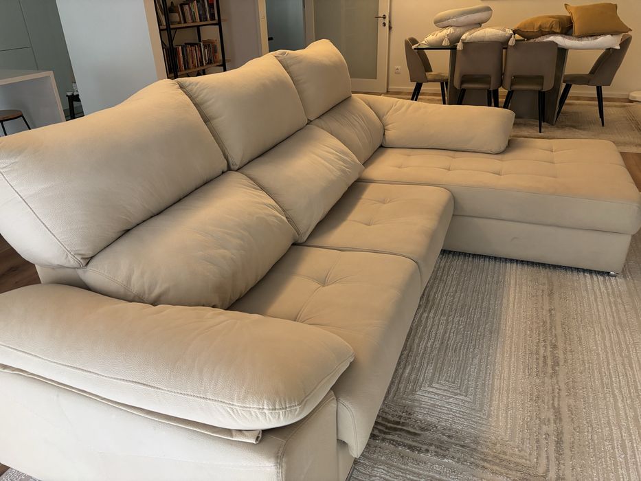 Sofa 3 lugares com chaise longue