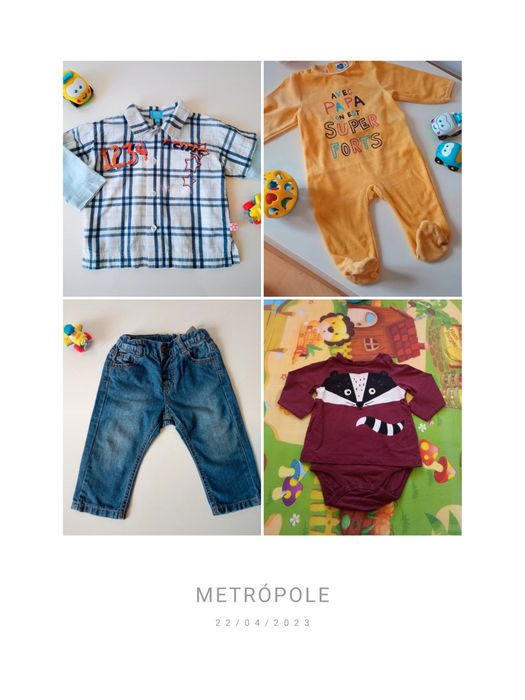 Roupa bebé menino 6-9 meses