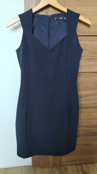 Mango - granatowa sukienka r. XS