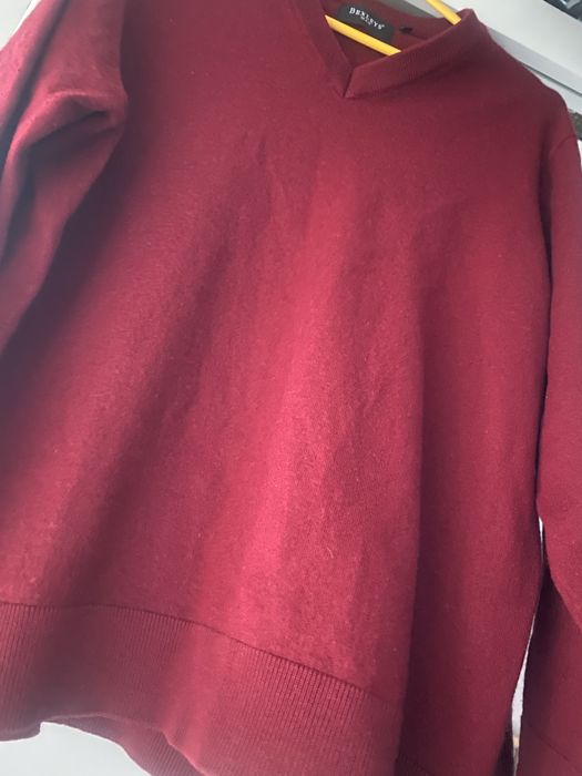 męski wełniany sweter ciepły  wełna elegancki