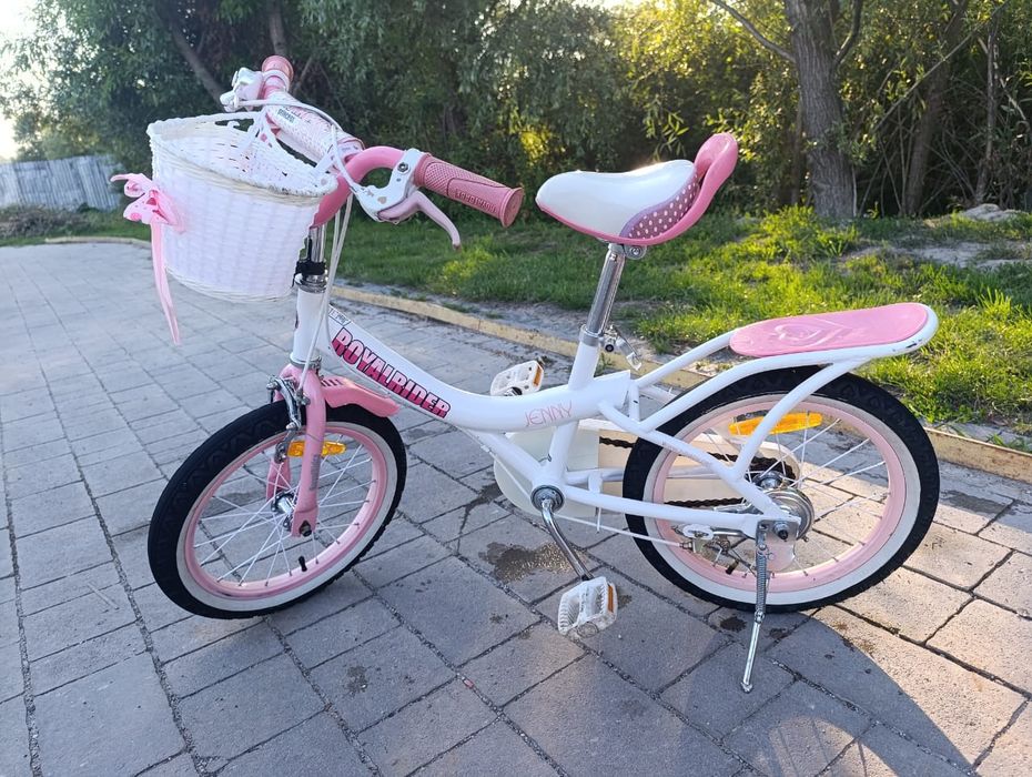 Дитячий велосипед для дівчинки RoyalBaby  JENNY GIRLS 16, рожевий.