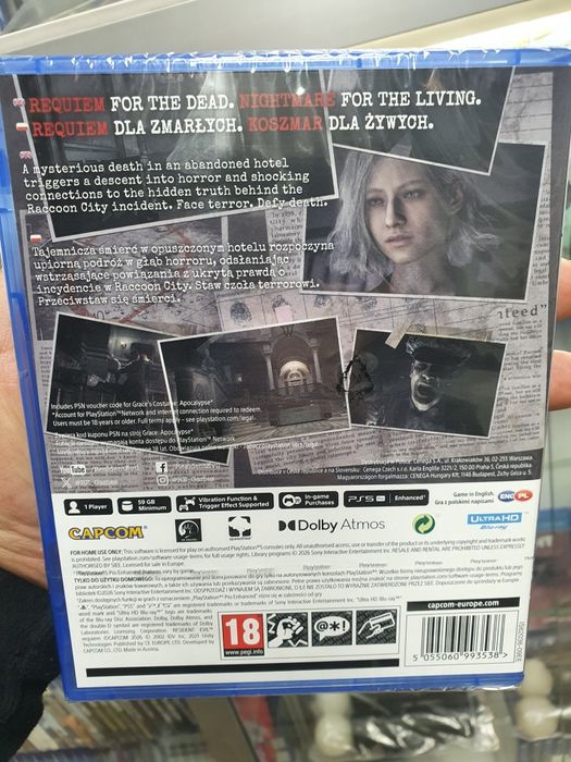 Гра Resident Evil Requiem для Sony PlayStation 5 PS5 (нові дискі)