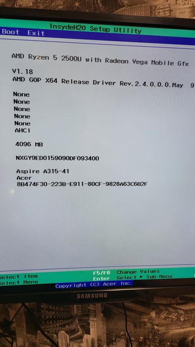 Продам ноутбук acer aspire 3 ryzen 5