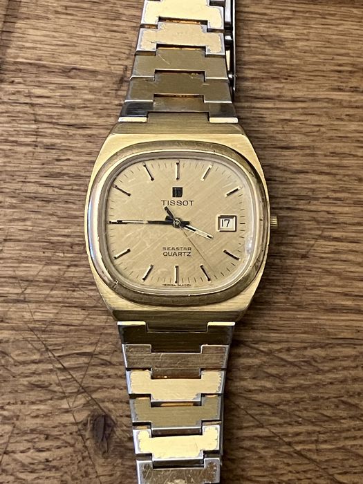 Tissot Seastar Quartz vintage 70’te lata, złoty, pierwowzór PRX