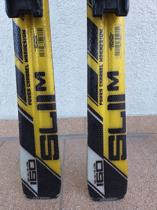 Narty Atomic SLII 160 cm z wiązaniami