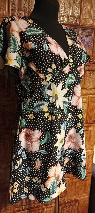 Kombinezon letni w kwiaty Zara xs