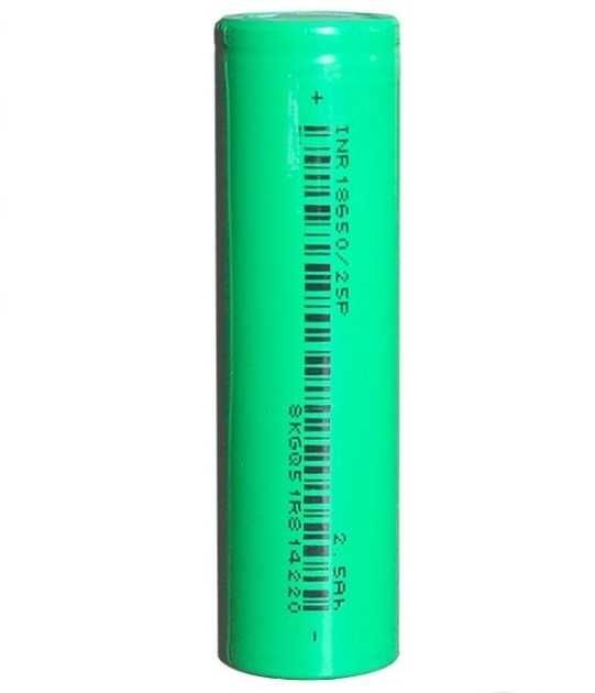 Аккумулятор высокотоковый 18650 EVE INR18650 25P 2500mAh 30A
