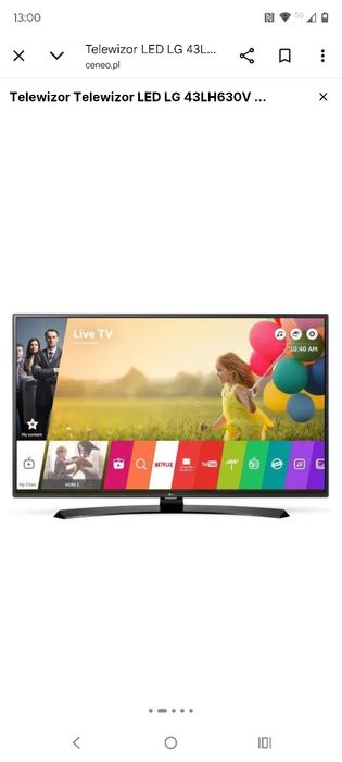 Telewizor lg 43 Smart tv okazja