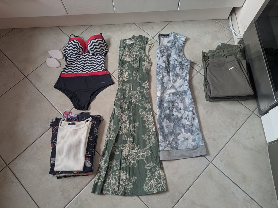 14 sztuk markowych ubrań S/M