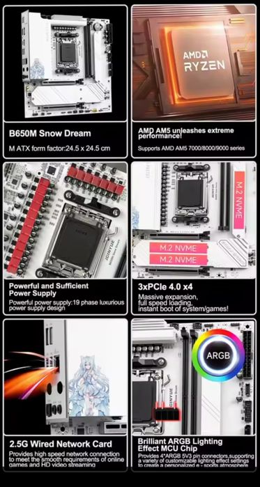 Am5 Ryzen 5 8400f комплект Ddr5