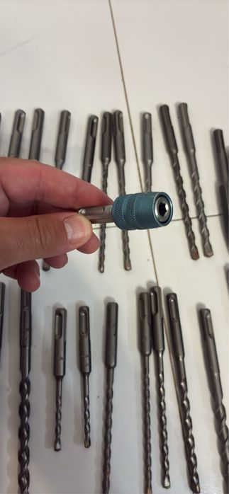 Kit Makita SDS-Plus Original NOVO | 20+ Brocas Betão + Escopros + Ponteiros + Cinzéis | Lote Profissional Completo