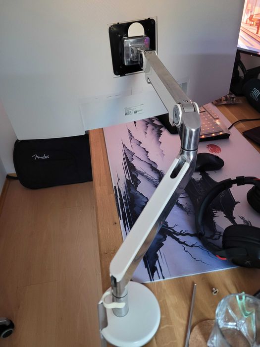 Monitor Dell S3221QSc 32" 4K QHD + Ramię Humanscale