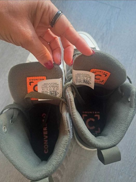 Converse AllStars verde caqui impermeável