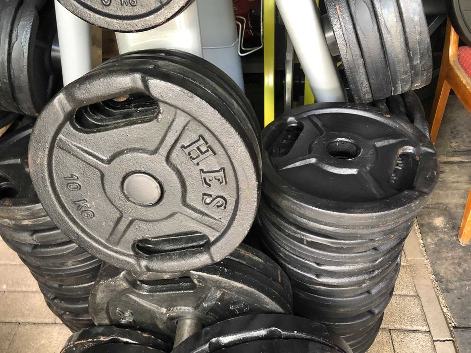 Obciążenie Olimpijskie Żeliwne z uchwytami HES 2x10kg 51mm