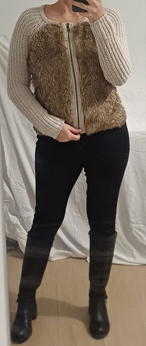 Casaco de pêlo  da berskha - S