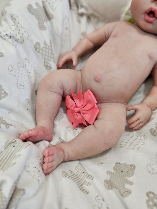 Boneca  bebé Reborn silicone solido