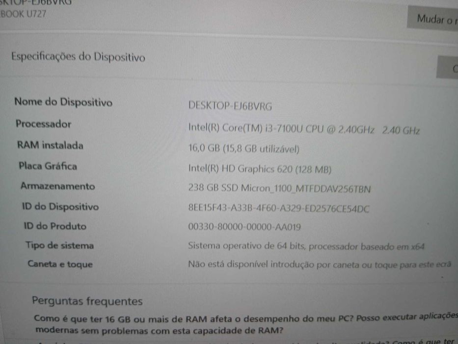 Computador fujilu em bom estado
