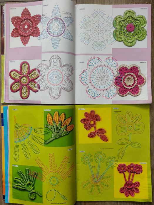 Модный журнал. Школа  вязания крючком 7/94, 3/97 г. Ирландия.