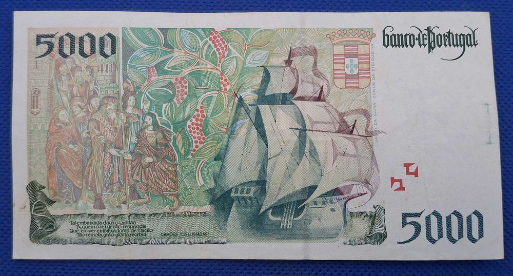 Portugal - 5000 escudos 1997 (circulada)