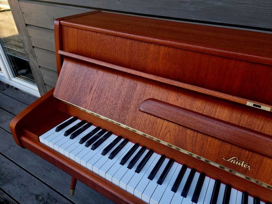 Pianino SAUTER 101cm RENNER 1960r moderator BRĄZOWY MATOWY
