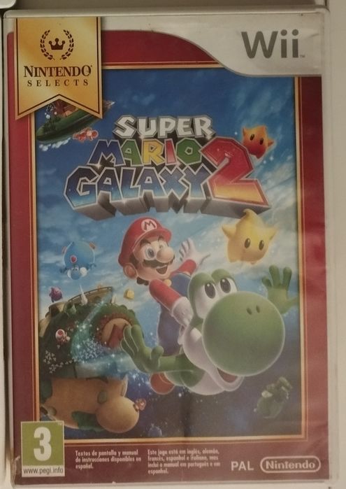 Nintendo Wii com comando acessórios, balança e 3 jogos