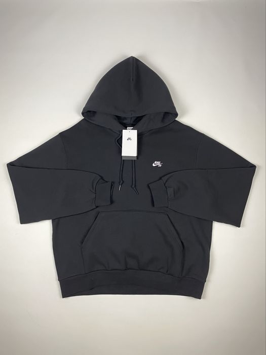 Худі NIKE SB Fleece Essential Logo Оригінал Чорне Чоловіче Оверсайз