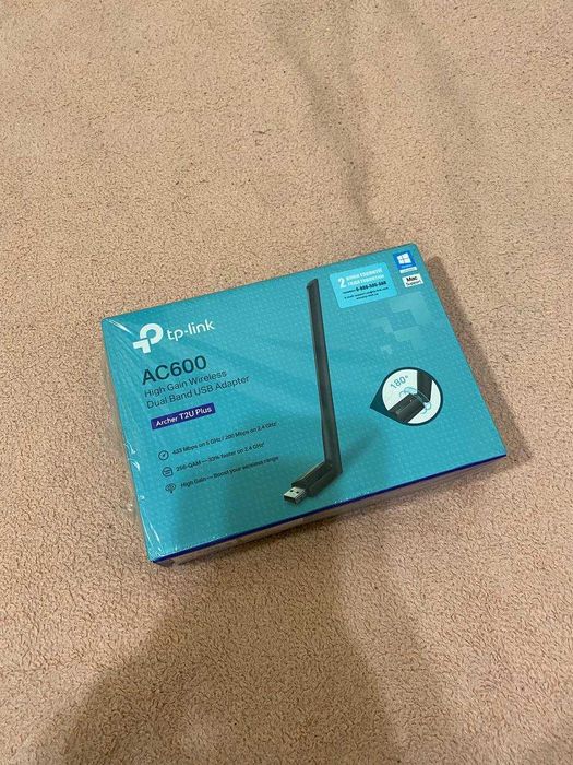 Wi-Fi адаптер TP-Link Archer T2U Plus AC600 USB