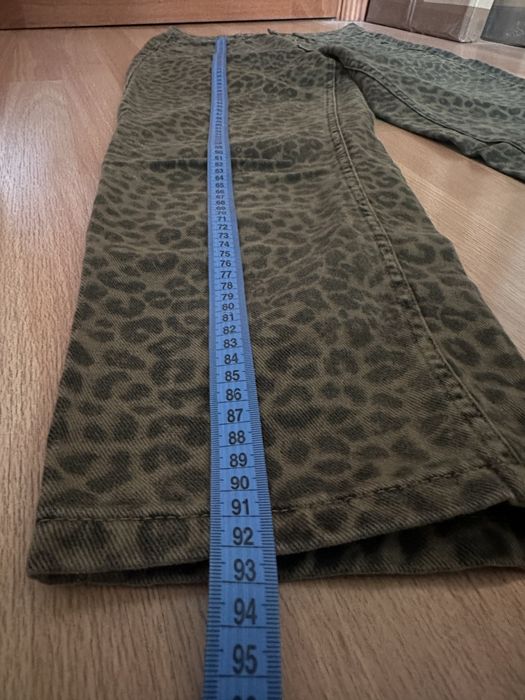 Джинси жіночі з високою посадкою анімалістий принт, леопардовий принт