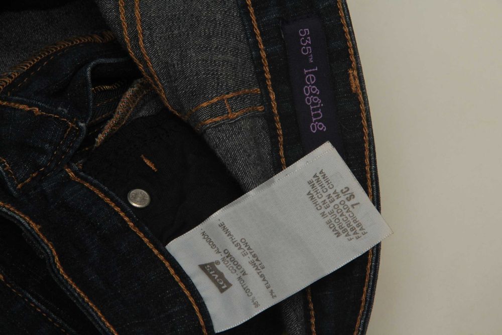 Levis Black tab 535 7 S/C джинсы из хлопка и лайкры
