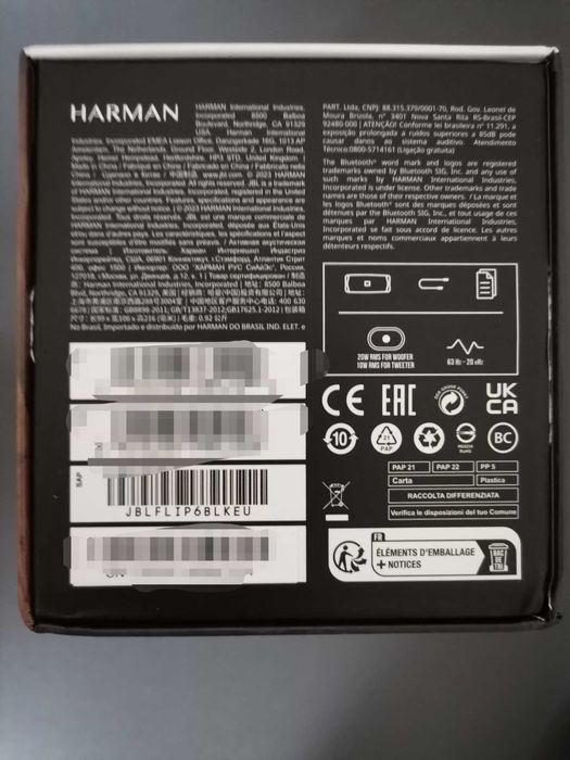 Nowy! Głośnik JBL FLIP 6 Bluetooth 30W Czarny Gwarancja