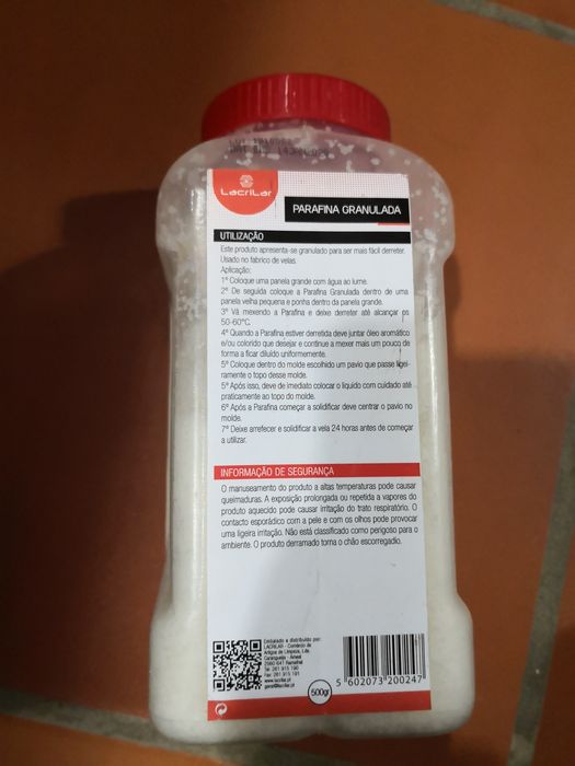 Parafina granulada
