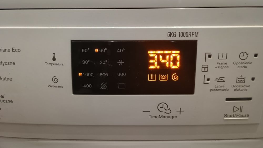 Pralka electrolux timecare 6kg 1000rpm