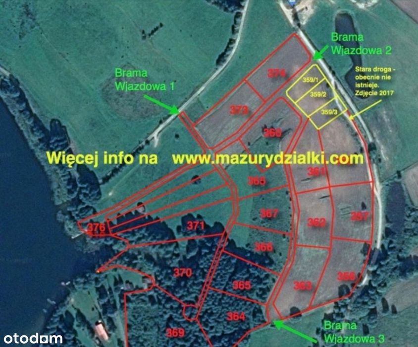 Działka, Najdymowo