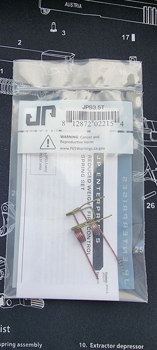Комплект пружин  JP Enterprises JPS3.5T (1.6-2 кг) Цвет: желтый/красный,