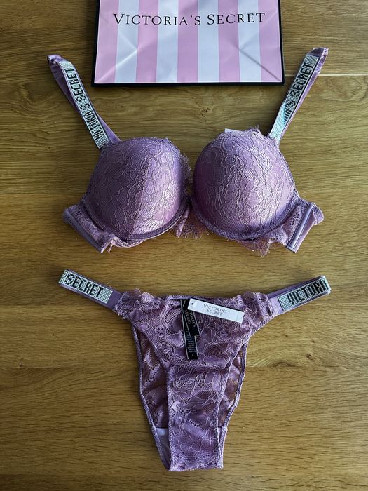 NOWY komplet bielizny Victoria’s Secret rozmiar B80 stanik + majtki