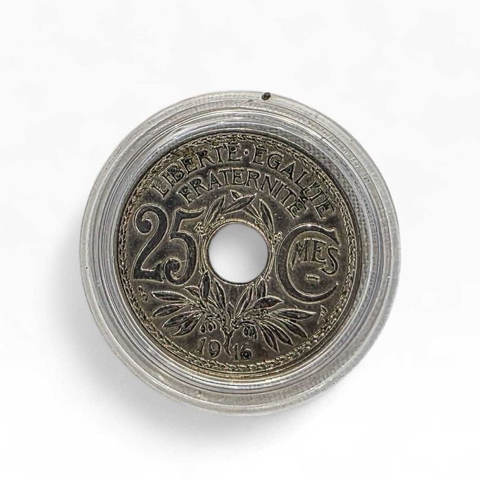 Moeda França 25 Centimes 1916 – Estado Superior – III República