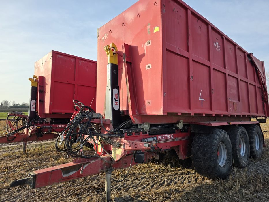 Przyczepa rolnicza WTC 20t Hakowa Hakowiec Wielton Fliegl Annaburger