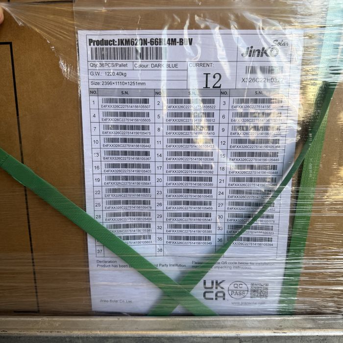 Сонячні панелі Jinko 620W Bifacial двохсторонні JKM620N-66HL4M-BDV