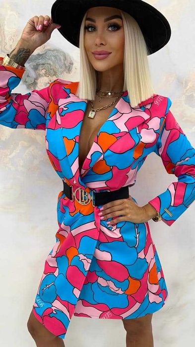 Sukienko marynarka niebieska od Lola Bianka