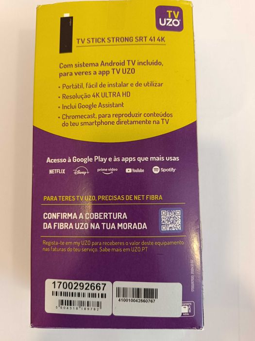 Vendo TV Stick Strong SRT 41 4k