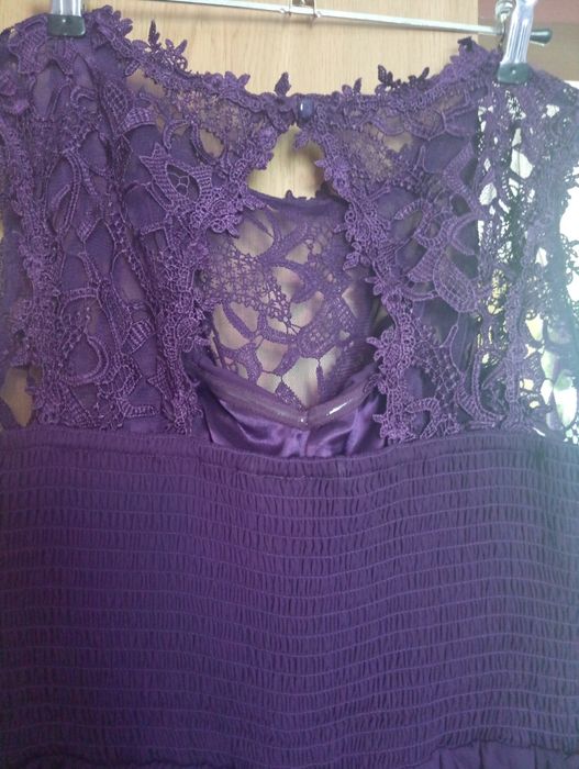Sukienka wyjściowa fioletowa 40/42 jak nowa