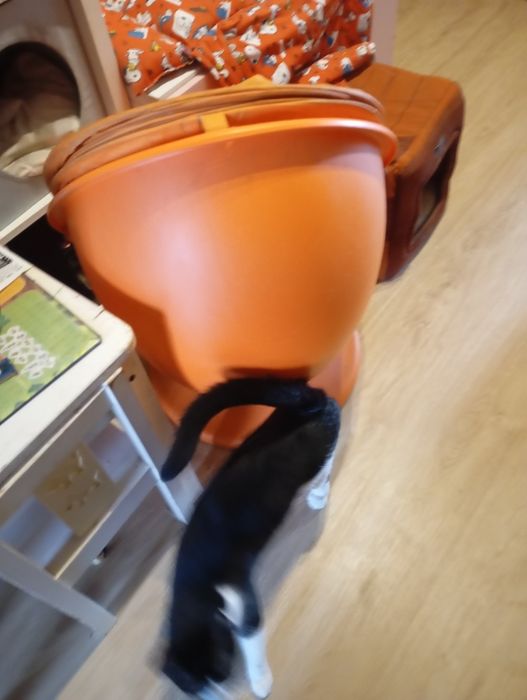 Cadeira de crianca rotativa ikea ps lömsk laranja