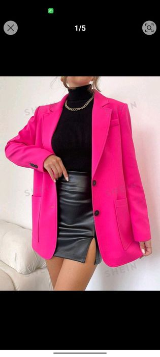 Różowa marynarka nowa shein M