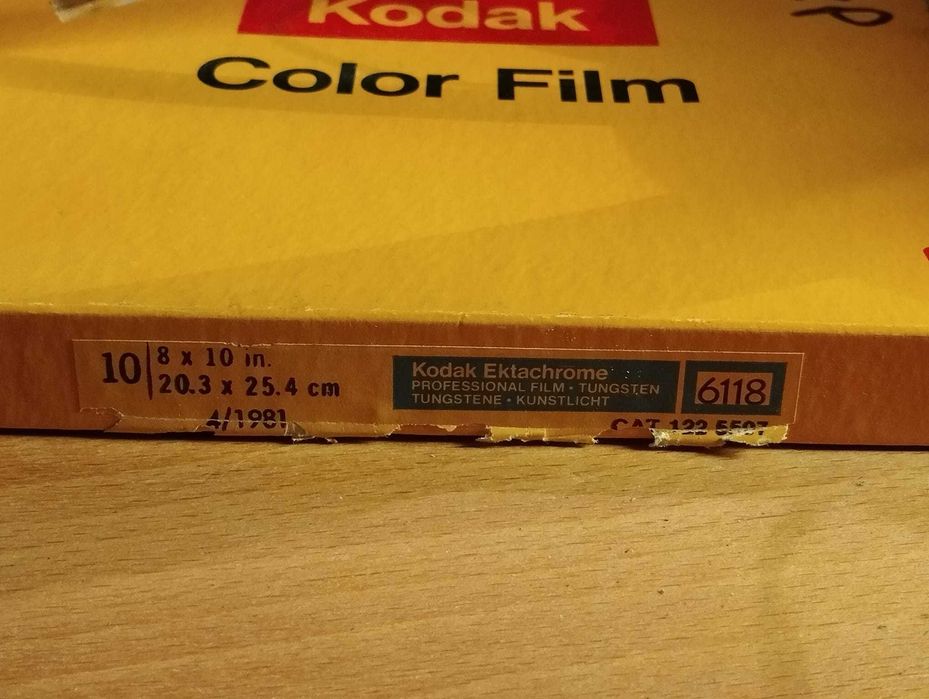 RARO Kodak Color Film 8x10 ektachrome pro 6118