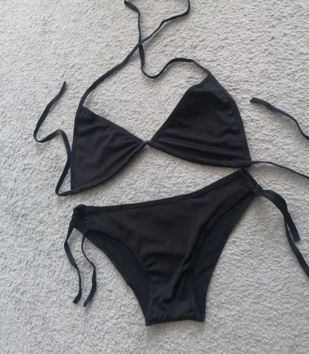 Czarny kostium kąpielowy bikini s m