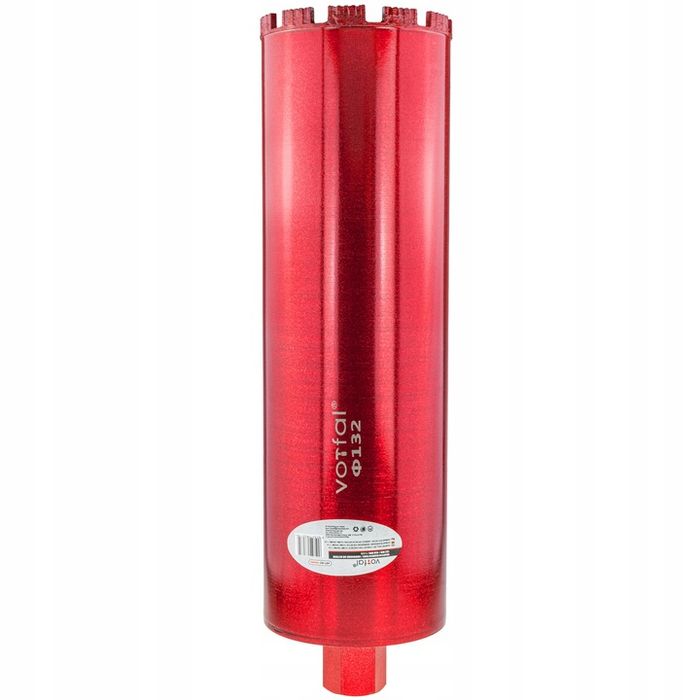 Wiertło Koronowe Diamentowe Do Betonu 132 X 450mm Wiertnica Otwornica