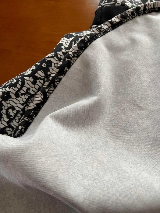 Vestido  preto e branco - Evita