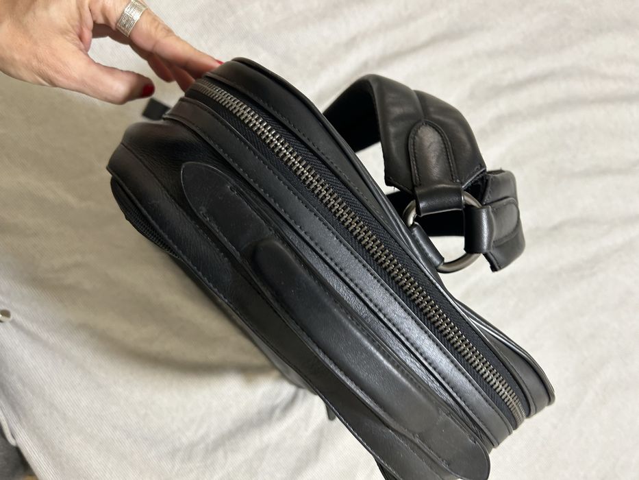 Mochila para PC portatil marca COACH em pele